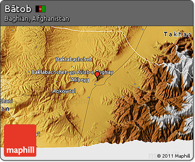 Physical 3D Map of Bātob