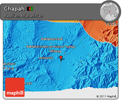 Political 3D Map of Chapah