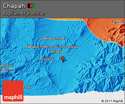Political 3D Map of Chapah
