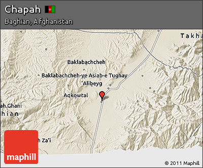 Shaded Relief 3D Map of Chapah
