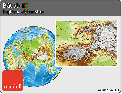 Physical Location Map of Bātob
