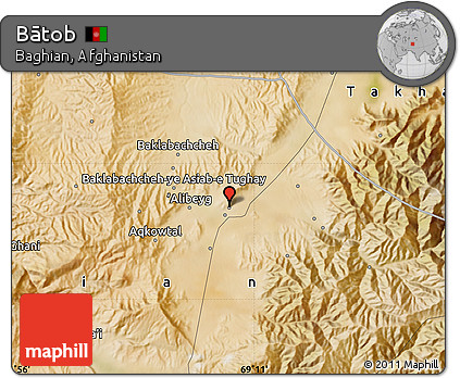 Satellite Map of Bātob