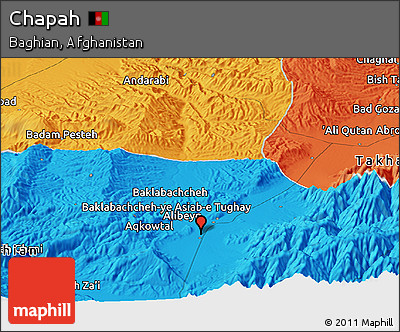Political Panoramic Map of Chapah
