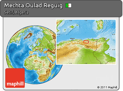 Physical Location Map of Mechta Oulad Reguig