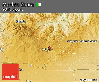 Physical Map of Mechta Zaara