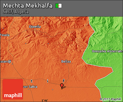 Political Map of Mechta Mekhalfa