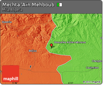 Political Map of Mechta 'Aïn Mehboub