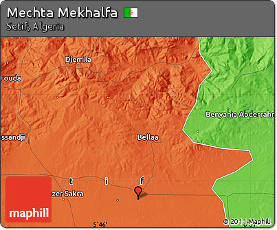 Political Map of Mechta Mekhalfa