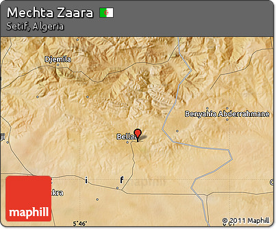 Satellite Map of Mechta Zaara