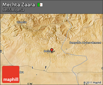 Satellite Map of Mechta Zaara
