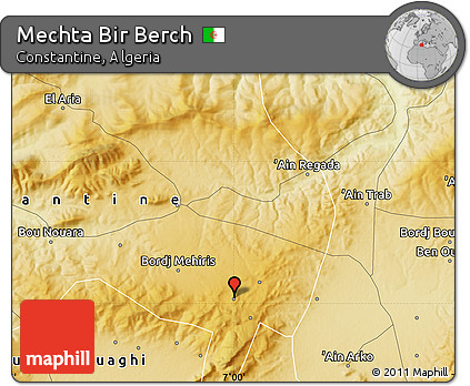 Physical Map of Mechta Bir Berch