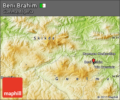 Physical Map of Beni Brahim