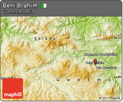 Physical Map of Beni Brahim