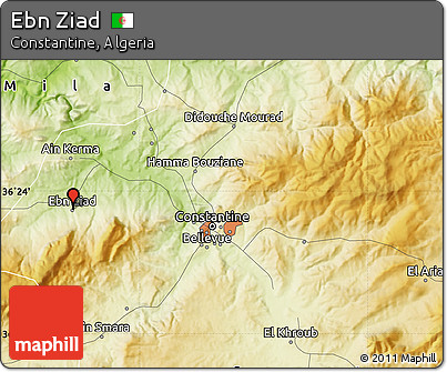 Physical Map of Ebn Ziad