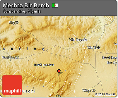 Physical Map of Mechta Bir Berch