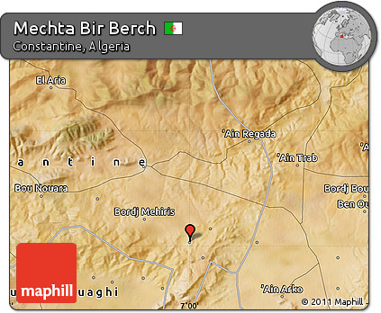 Satellite Map of Mechta Bir Berch