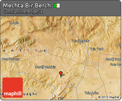 Satellite Map of Mechta Bir Berch