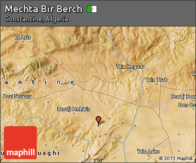 Satellite Map of Mechta Bir Berch