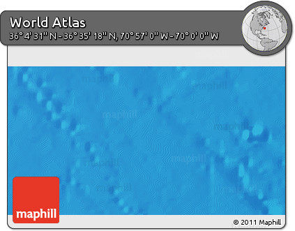 Physical 3D Map of the Area around 36° 19' 55" N, 70° 28' 29" W