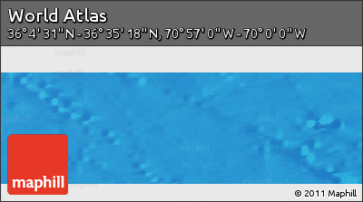 Physical Panoramic Map of the Area around 36° 19' 55" N, 70° 28' 29" W
