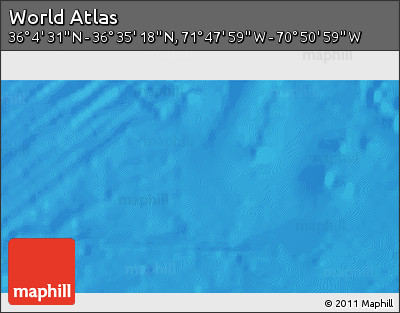 Physical 3D Map of the Area around 36° 19' 55" N, 71° 19' 29" W