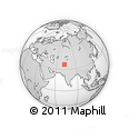 Outline Map of the Area around 36° 19' 55" N, 72° 19' 29" E, rectangular outline