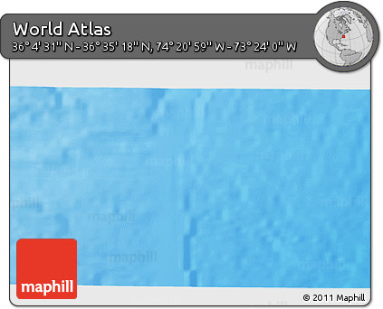 Physical 3D Map of the Area around 36° 19' 55" N, 73° 52' 30" W