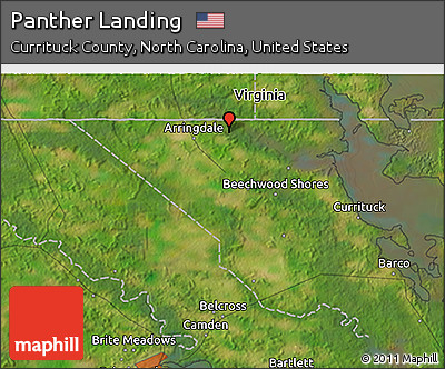 Satellite 3D Map of Panther Landing