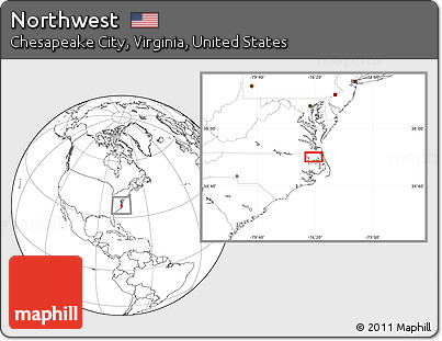 Blank Location Map of Northwest