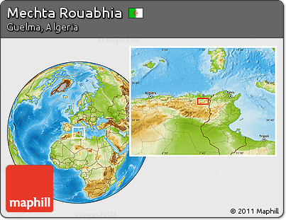 Physical Location Map of Mechta Rouabhia