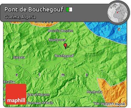 Political Map of Pont De Bouchegouf
