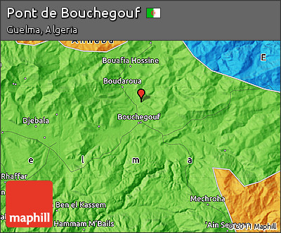 Political Map of Pont De Bouchegouf