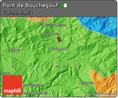 Political Map of Pont De Bouchegouf