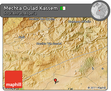 Satellite Map of Mechta Oulad Kassem