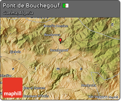 Satellite Map of Pont De Bouchegouf