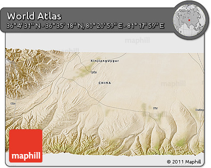 Satellite 3D Map of the Area around 36° 19' 55" N, 80° 49' 29" E