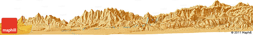 Political Horizon Map of the Area around 36° 19' 55" N, 81° 40' 30" E