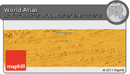 Political Panoramic Map of the Area around 36° 19' 55" N, 85° 4' 29" E