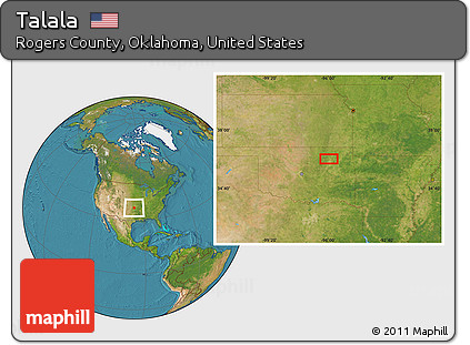 Satellite Location Map of Talala