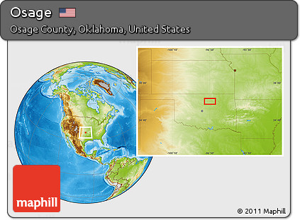 Physical Location Map of Osage