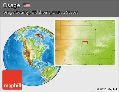 Physical Location Map of Osage