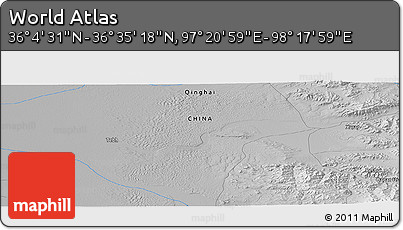 Physical Panoramic Map of the Area around 36° 19' 55" N, 97° 49' 29" E