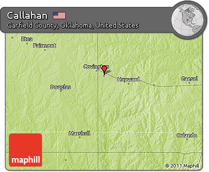 Physical 3D Map of Callahan