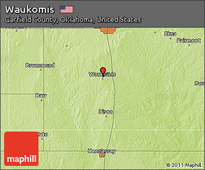 Physical 3D Map of Waukomis