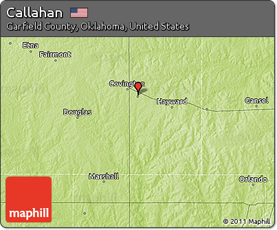 Physical 3D Map of Callahan