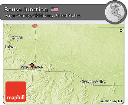 Physical 3D Map of Bouse Junction