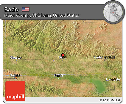 Satellite 3D Map of Bado