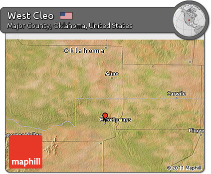Satellite 3D Map of West Cleo