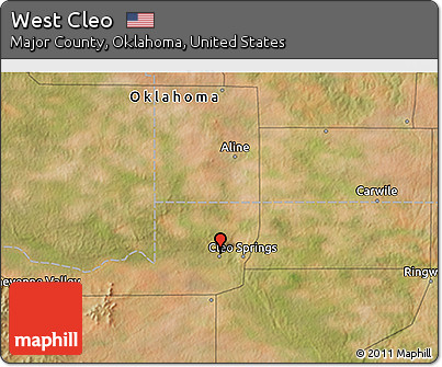 Satellite 3D Map of West Cleo