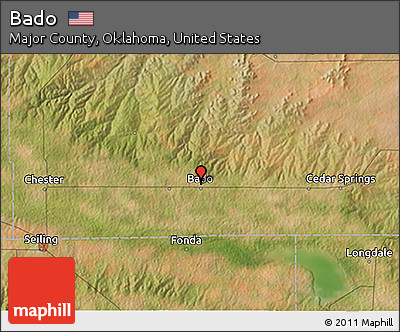 Satellite 3D Map of Bado